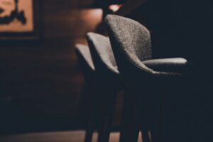 Chairs set up for a pre trial meeting