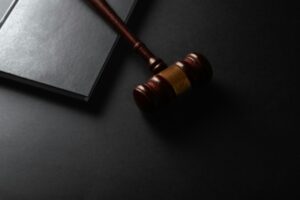 Gavel and law book representing legal services