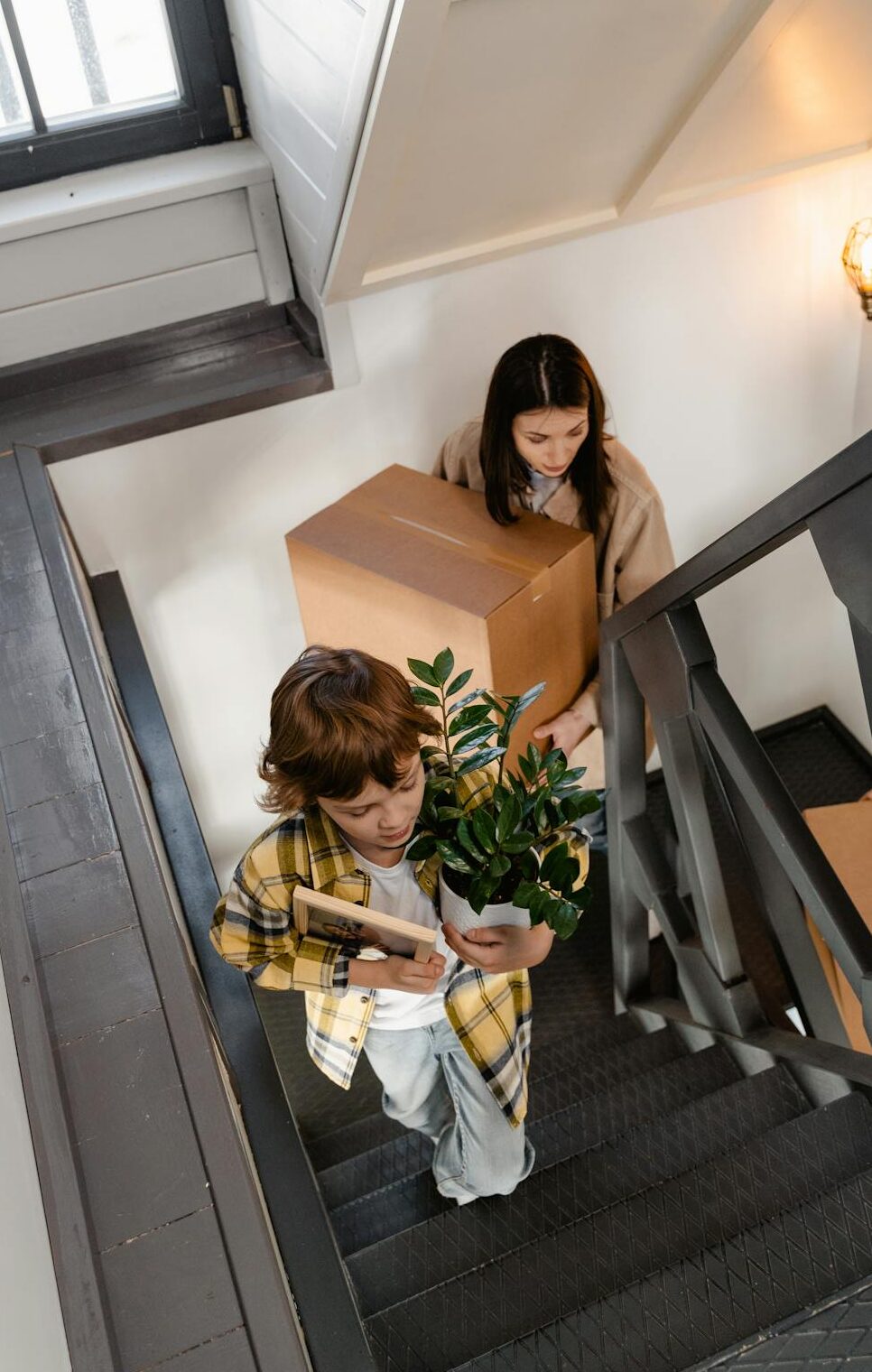 Single mom moving into a new home with son